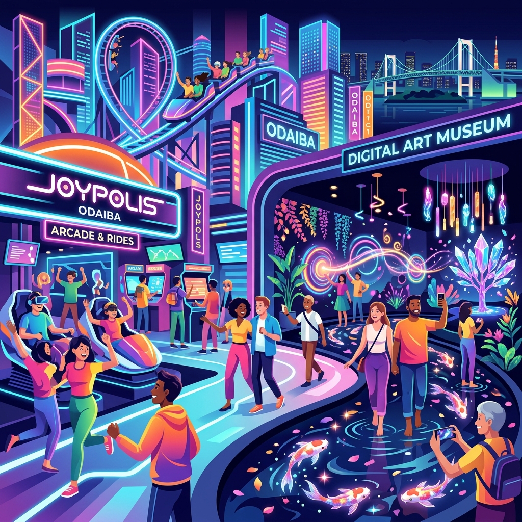 Odaiba Joypolis and TeamLab Planets
