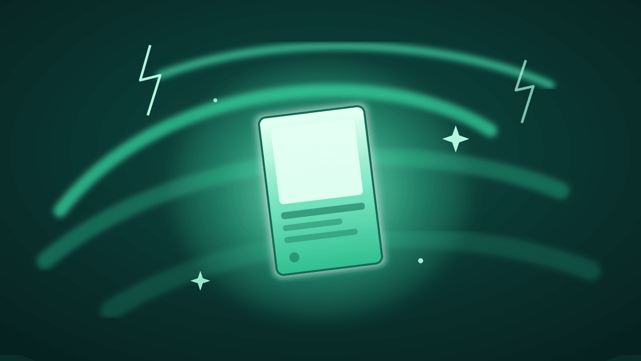 An emerald storm around a glowing card — Storm Emeralda hype