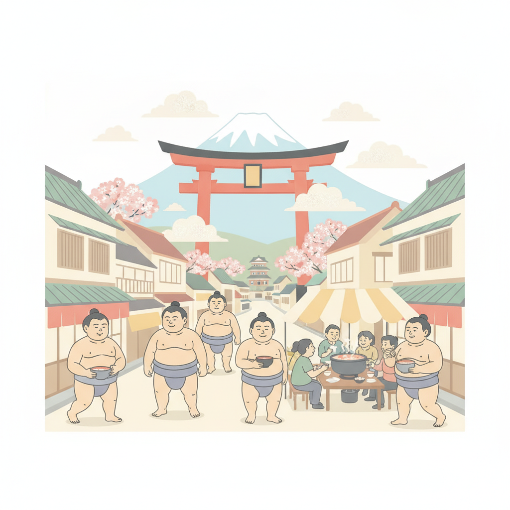 Xem Sumo O Asakusa & An Toi Chanko Nabe 2026 | Khong Can Cho Giai Dau
